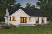 Ranch Style House Plan - 3 Beds 2 Baths 1550 Sq/Ft Plan #427-5 Exterior 