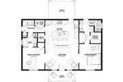 Farmhouse Style House Plan - 2 Beds 2 Baths 1232 Sq/Ft Plan #126-238 Floor 