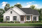 Farmhouse Style House Plan - 3 Beds 2 Baths 1398 Sq/Ft Plan #430-200 Exterior 