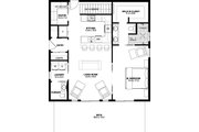 Farmhouse Style House Plan - 1 Beds 1.5 Baths 1024 Sq/Ft Plan #126-176 Floor 
