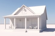 Farmhouse Style House Plan - 2 Beds 1 Baths 960 Sq/Ft Plan #430-277 Exterior 