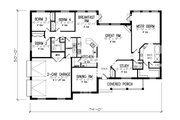 Country Style House Plan - 4 Beds 2.5 Baths 2572 Sq/Ft Plan #427-14 Floor 