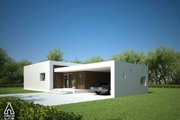 Modern Style House Plan - 3 Beds 2 Baths 1539 Sq/Ft Plan #552-2 Exterior 
