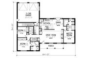 Ranch Style House Plan - 3 Beds 3 Baths 1897 Sq/Ft Plan #427-12 Floor 