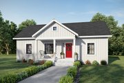 Farmhouse Style House Plan - 3 Beds 2 Baths 1035 Sq/Ft Plan #44-224 Exterior 