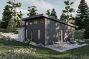 Modern Style House Plan - 1 Beds 1 Baths 675 Sq/Ft Plan #455-540 Exterior 