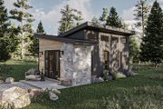 Modern Style House Plan - 1 Beds 1 Baths 675 Sq/Ft Plan #455-540 Exterior 