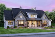Farmhouse Style House Plan - 4 Beds 3.5 Baths 2655 Sq/Ft Plan #51-1163 Exterior 