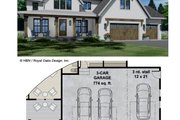 Farmhouse Style House Plan - 5 Beds 4.5 Baths 4030 Sq/Ft Plan #51-1209 Exterior 