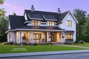 Farmhouse Style House Plan - 4 Beds 4.5 Baths 2913 Sq/Ft Plan #51-1153 Exterior 