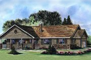 Ranch Style House Plan - 3 Beds 2 Baths 1493 Sq/Ft Plan #427-4 Exterior 