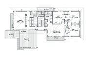 Modern Style House Plan - 5 Beds 2.5 Baths 3882 Sq/Ft Plan #496-1 Floor 