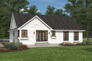 Ranch Style House Plan - 3 Beds 2 Baths 1550 Sq/Ft Plan #427-5 Exterior 