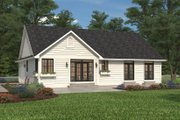 Ranch Style House Plan - 3 Beds 2 Baths 1550 Sq/Ft Plan #427-5 Exterior 