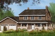 Country Style House Plan - 3 Beds 2.5 Baths 1865 Sq/Ft Plan #427-2 Exterior 