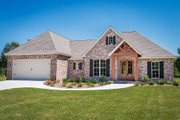 European Style House Plan - 3 Beds 2 Baths 1842 Sq/Ft Plan #430-89 Exterior 
