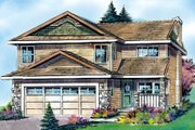 Traditional Style House Plan - 3 Beds 3 Baths 2125 Sq/Ft Plan #427-7 Exterior 