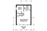 Country Style House Plan - 2 Beds 2 Baths 1011 Sq/Ft Plan #126-235 Floor 