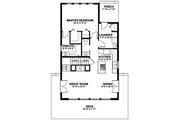 Cabin Style House Plan - 3 Beds 2 Baths 1249 Sq/Ft Plan #126-188 Floor 