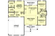 Farmhouse Style House Plan - 3 Beds 2 Baths 1398 Sq/Ft Plan #430-200 Floor 