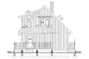 Cabin Style House Plan - 2 Beds 2 Baths 1011 Sq/Ft Plan #126-181 Exterior 