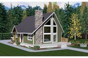 Cottage Style House Plan - 2 Beds 2 Baths 1172 Sq/Ft Plan #126-193 Exterior 