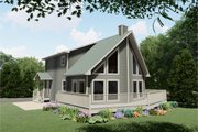 Country Style House Plan - 3 Beds 2 Baths 1697 Sq/Ft Plan #126-223 Exterior 