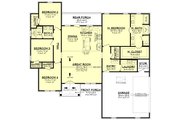 Traditional Style House Plan - 4 Beds 2 Baths 1880 Sq/Ft Plan #430-409 Floor 