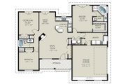 Ranch Style House Plan - 3 Beds 2 Baths 1550 Sq/Ft Plan #427-5 Floor 