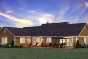 Ranch Style House Plan - 3 Beds 2 Baths 1924 Sq/Ft Plan #427-6 Exterior 
