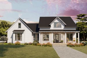 4 Bedroom Farmhouse Plans, Floor Plans & Designs