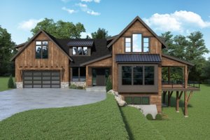 Modern Farmhouse Lake House Plans, Floor Plans & Designs