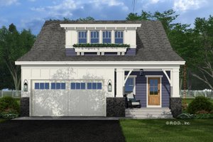 Bungalow Exterior - Front Elevation Plan #51-1457