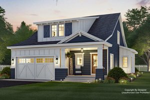 Craftsman Exterior - Front Elevation Plan #51-1458
