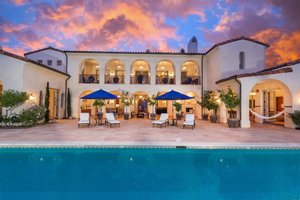 Mediterranean House Floor Plan Designs with Courtyard