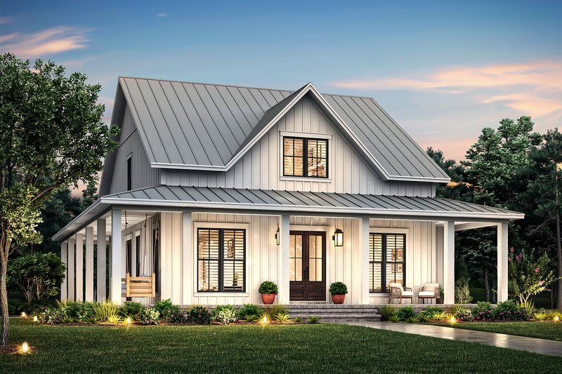 Country Style House Plan - 4 Beds 3 Baths 2235 Sq/Ft Plan #430-339 Exterior