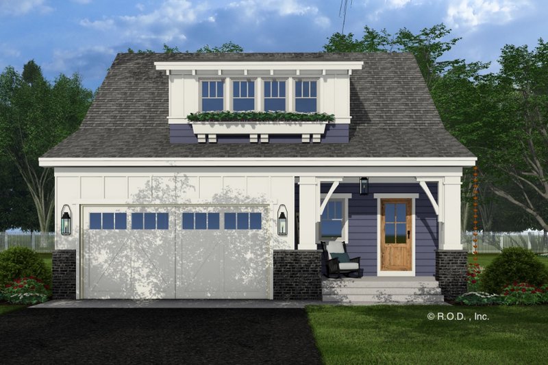 Bungalow Style House Plan - 4 Beds 4 Baths 2225 Sq/Ft Plan #51-1457 Exterior