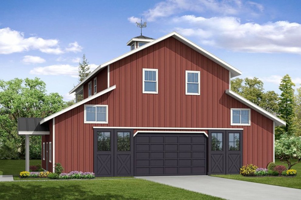 Garage Plans with Barndominium Style