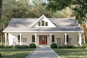 Farmhouse Style House Plan - 3 Beds 2 Baths 1416 Sq/Ft Plan #44-273 Exterior 