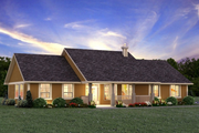 Ranch Style House Plan - 3 Beds 2 Baths 1924 Sq/Ft Plan #427-6 Exterior 