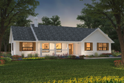 Ranch Style House Plan - 3 Beds 3 Baths 1787 Sq/Ft Plan #427-9 Exterior 
